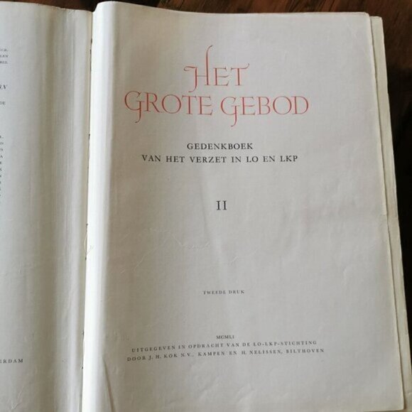1951 Het Grote Gebod Dutch WW2 Book Set Christian Resistance Netherlands - Picture 9 of 10